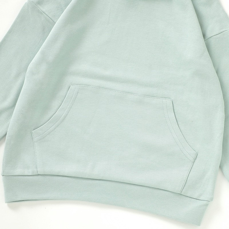 Organic Cotton 2Y-7Y Autumn Winter Casual Pullover Hooded Sweatshirt Pant set BS85F